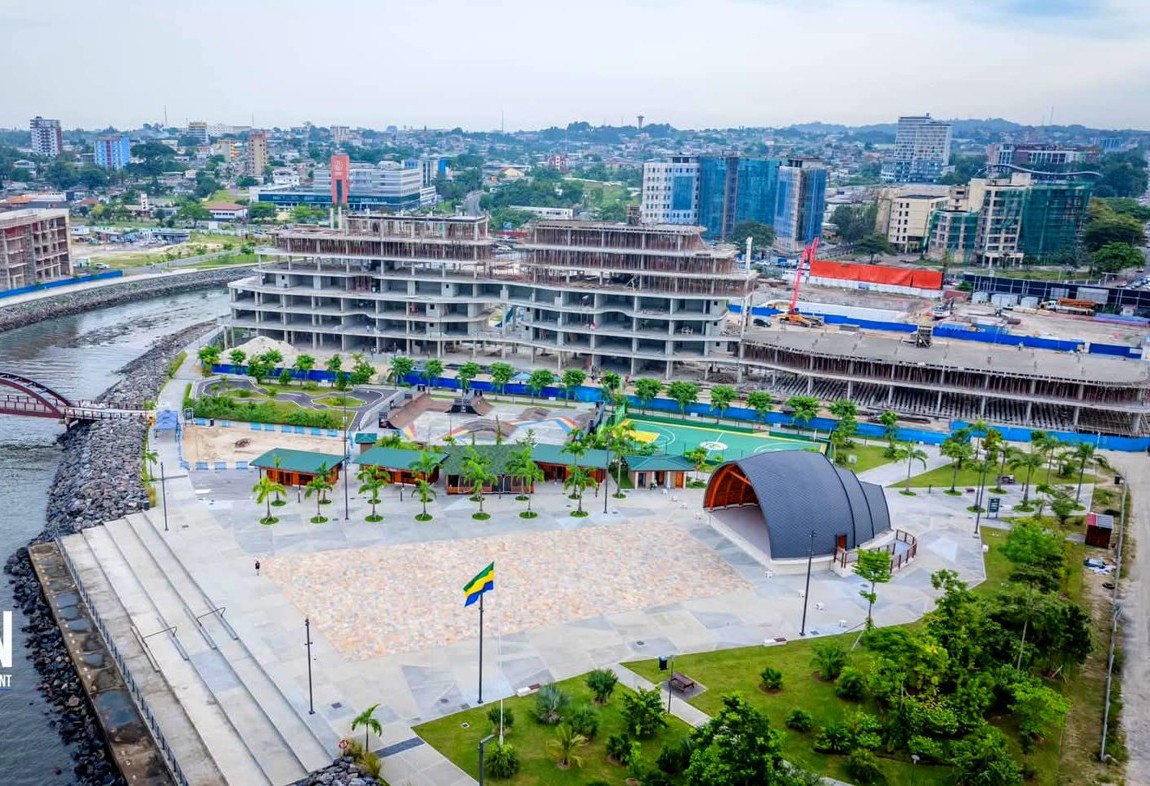 Libreville city waterfront at Baie des Rois